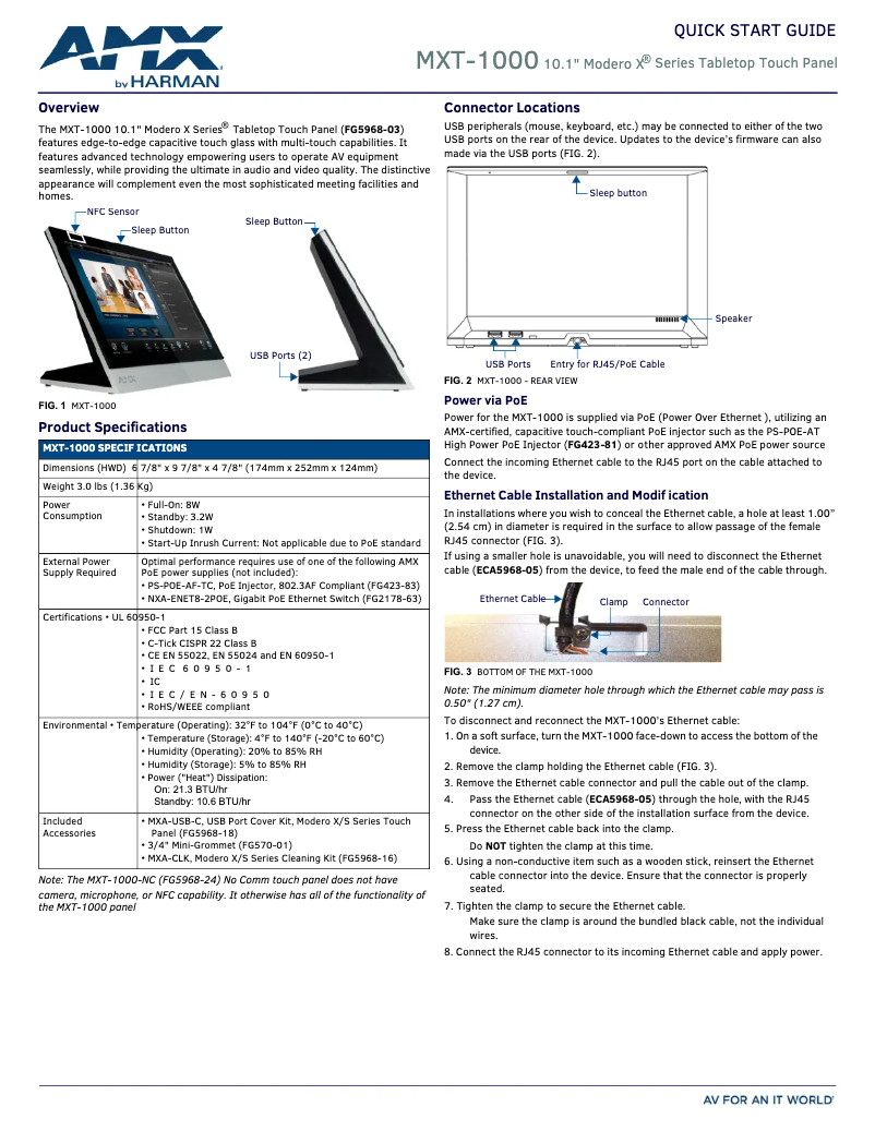 Image de la première page du manuel de l'appareil MXT-1000