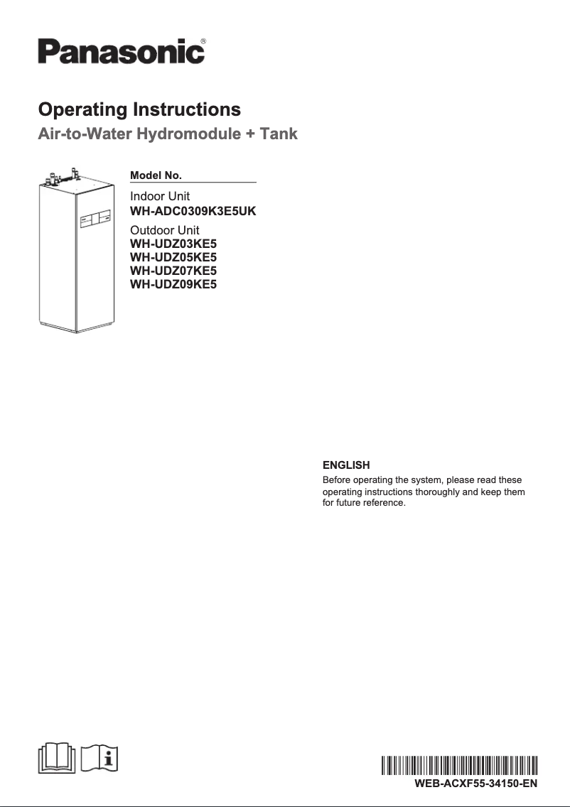 Image de la première page du manuel de l'appareil WH-UDZ07KE5