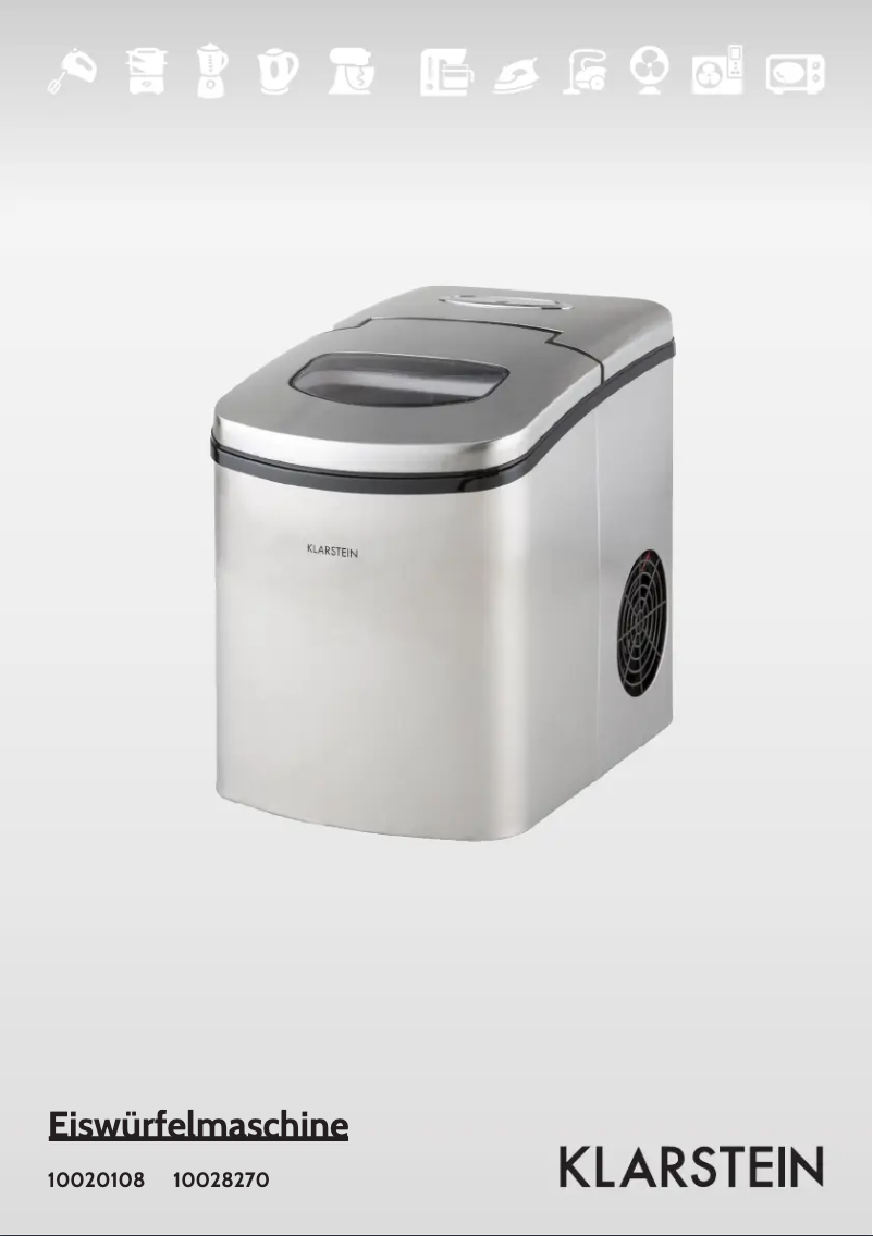 Page n°1 - Manuel utilisateur Klarstein 10020108