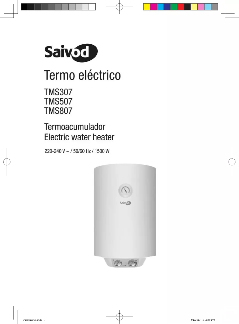 Page n°1 - Manuel utilisateur Saivod TMS507