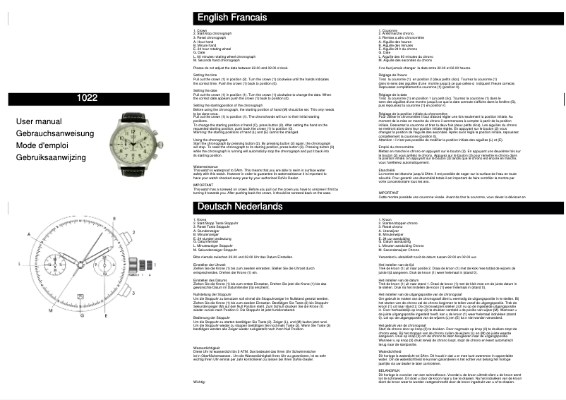 Page n°1 - Manuel utilisateur Davis Aviamatic 2 1022