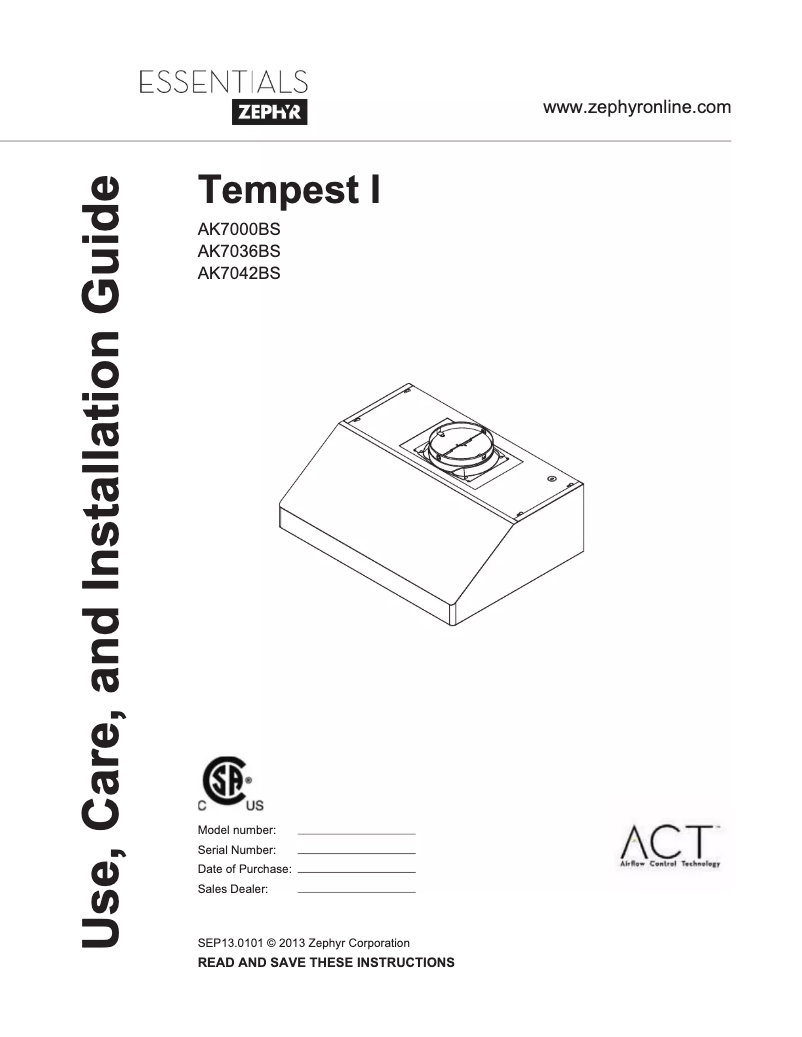 Image de la première page du manuel de l'appareil AK7548BS