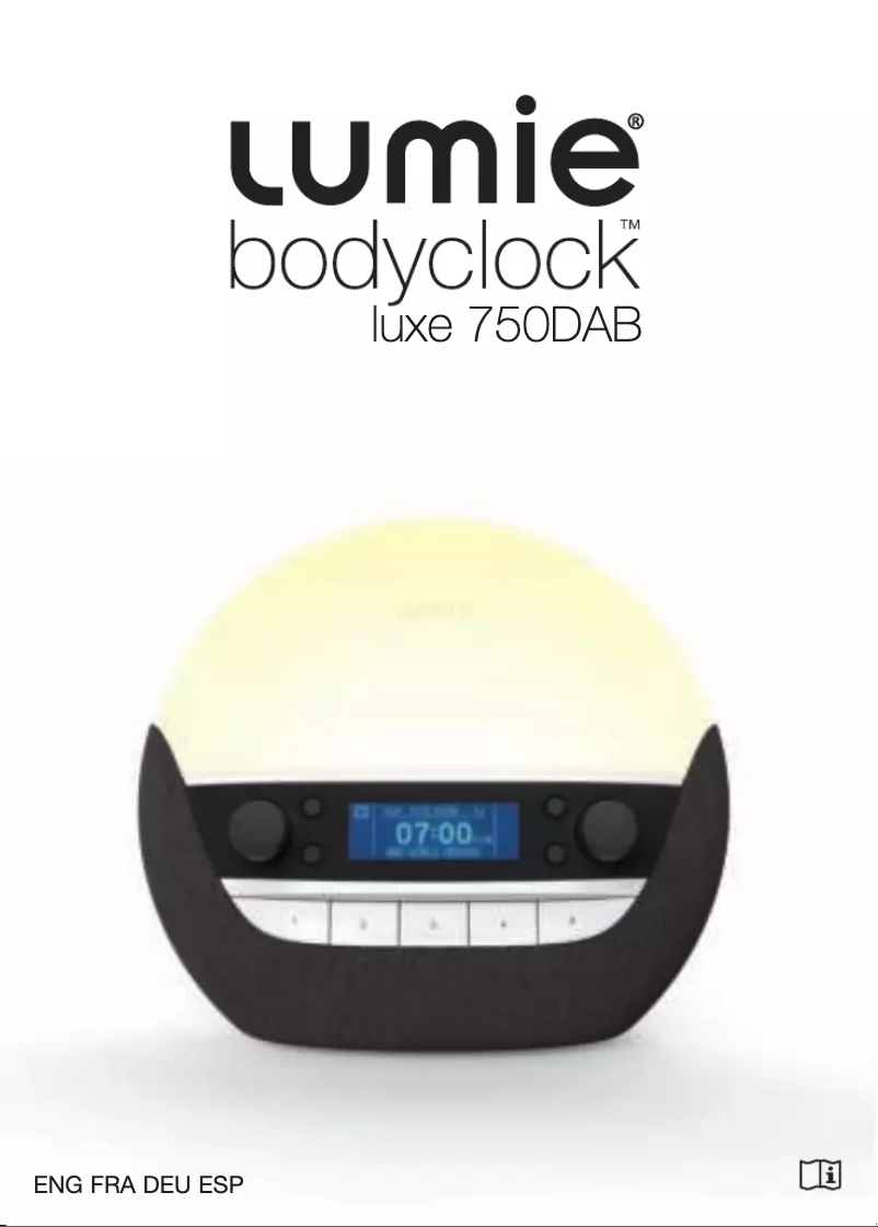 Página 1 del manual Manual de usuario Lumie Bodyclock Luxe 750DAB