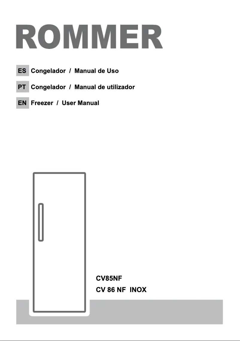 Page n°1 - Manuel utilisateur Rommer CV 86 NF INOX
