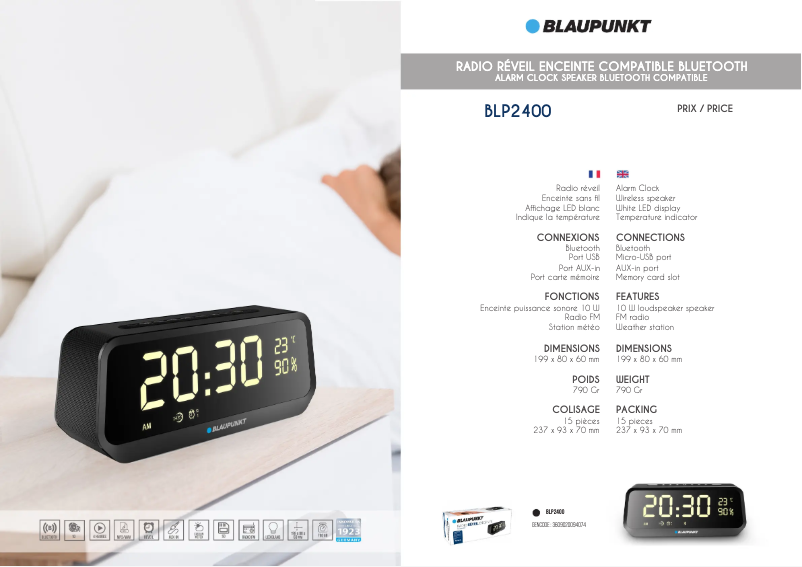 Page n°1 - Manuel utilisateur Blaupunkt BLP2400