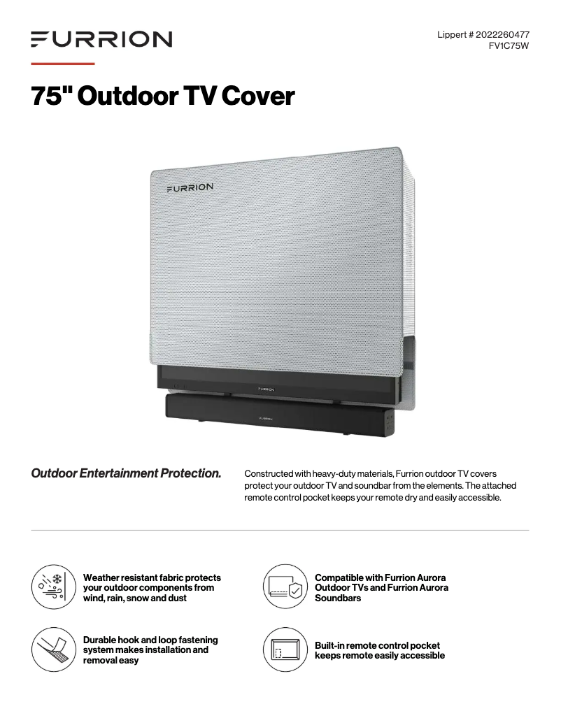 Image de la première page du manuel de l'appareil FUFV1C75W