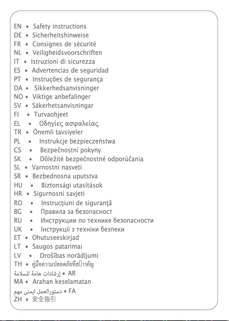 Image de la première page du manuel de l'appareil Access Steam Minute DR7000