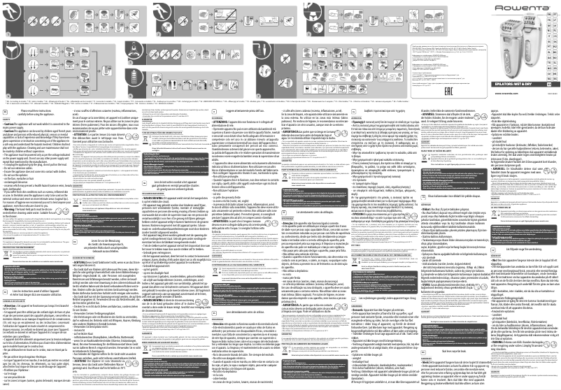 Page 1 de la notice Manuel utilisateur Rowenta Aquaperfect Soft EP9330E0