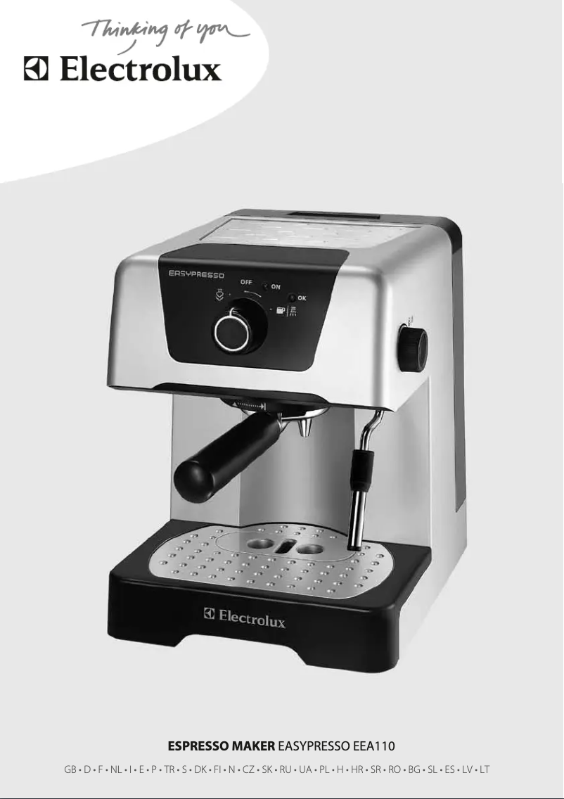 Page n°1 - Manuel utilisateur Electrolux EEA110