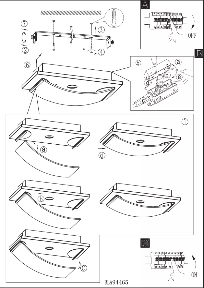 Page 1 de la notice Manuel utilisateur Eglo Wasao