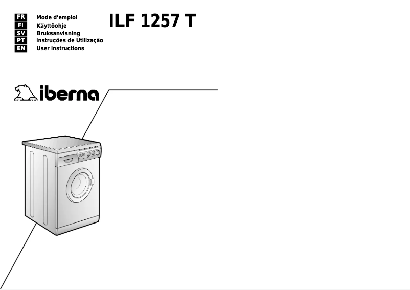 Page n°1 - Manuel utilisateur Iberna LB ILF 1257 T