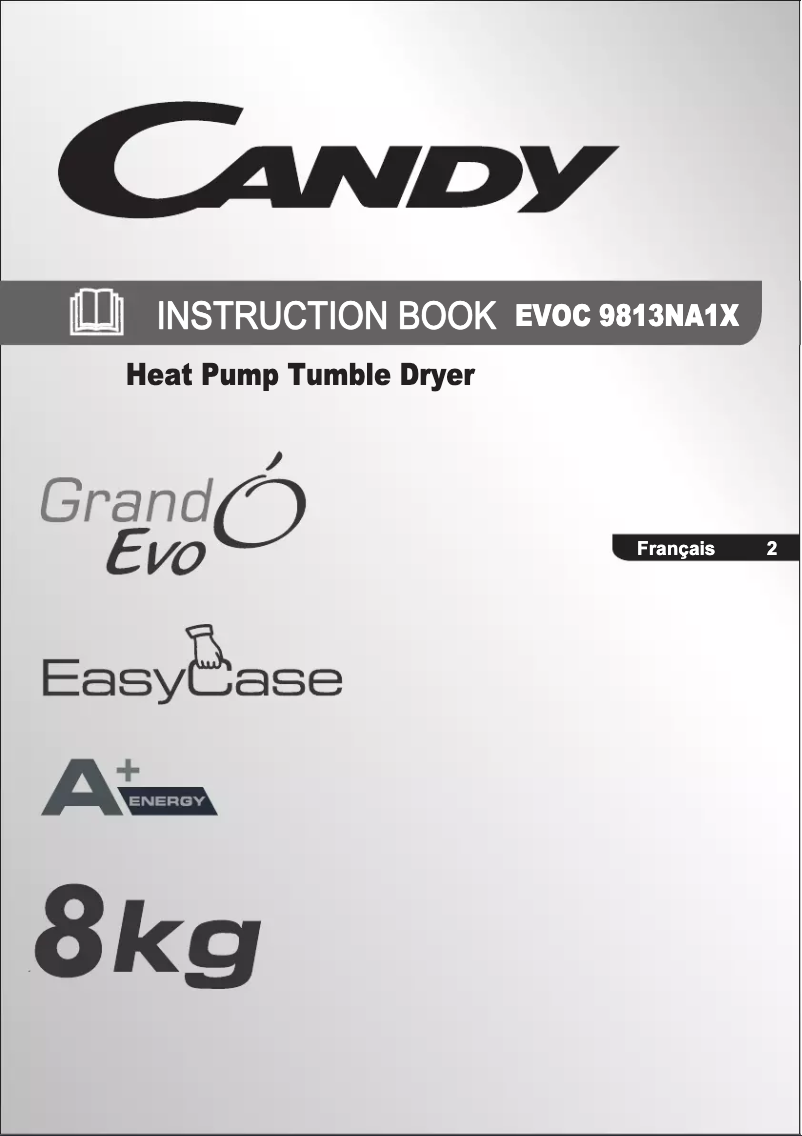 Page 1 de la notice Manuel utilisateur Candy EVOC 9813NA1X-47