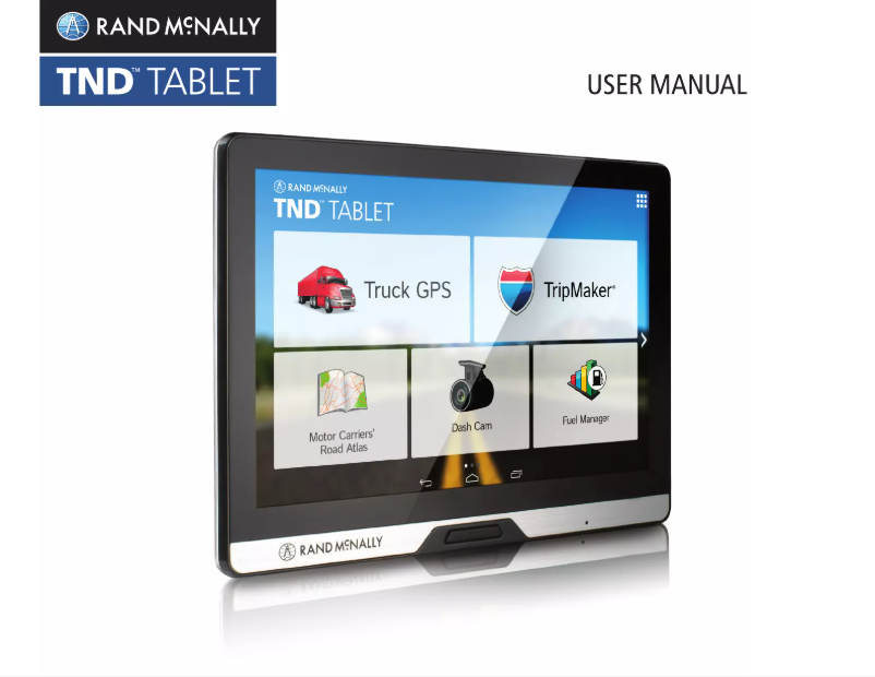 Page n°1 - Manuel utilisateur Rand McNally TND Tablet