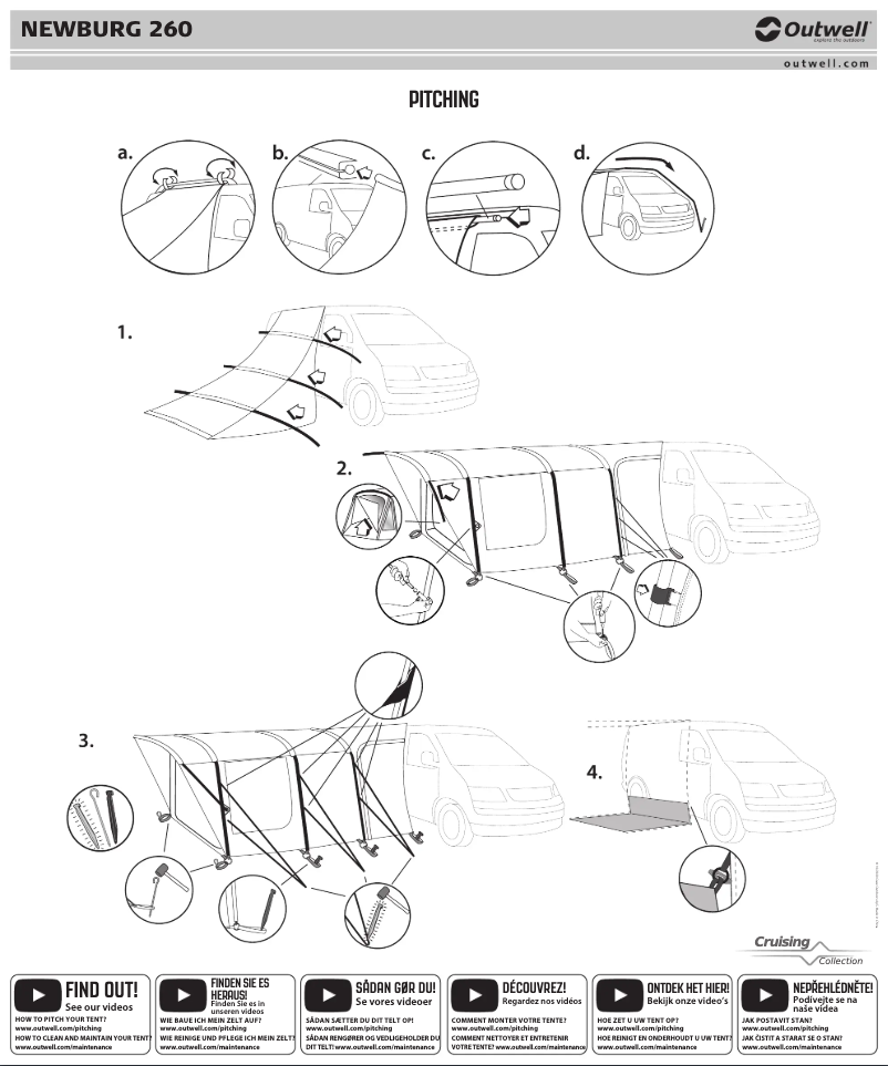 Page 1 de la notice Manuel utilisateur Outwell Newburg 260