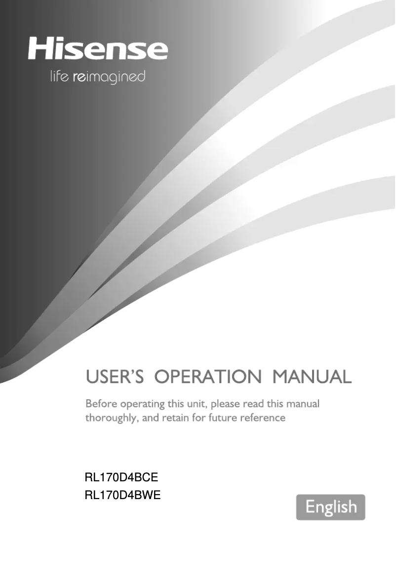 Image de la première page du manuel de l'appareil RL170D4BCE