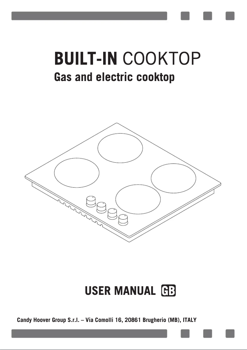 Page 1 de la notice Manuel utilisateur Candy CMGH31B