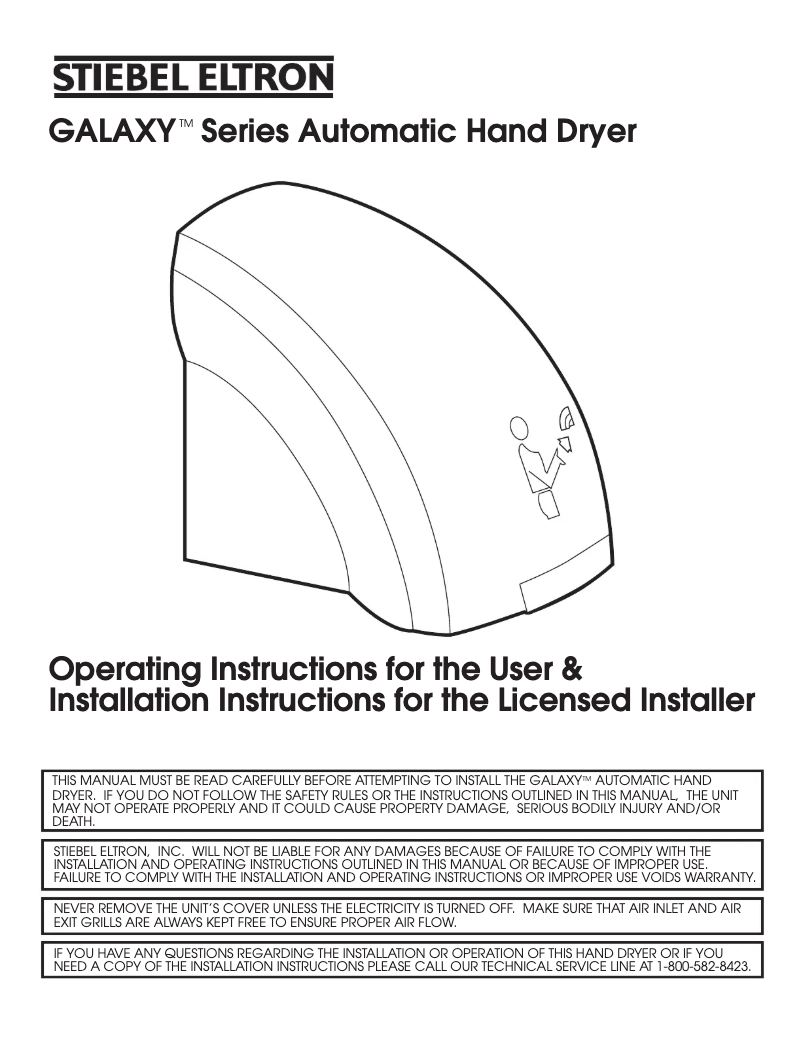Page n°1 - Manuel utilisateur Stiebel Eltron Galaxy M