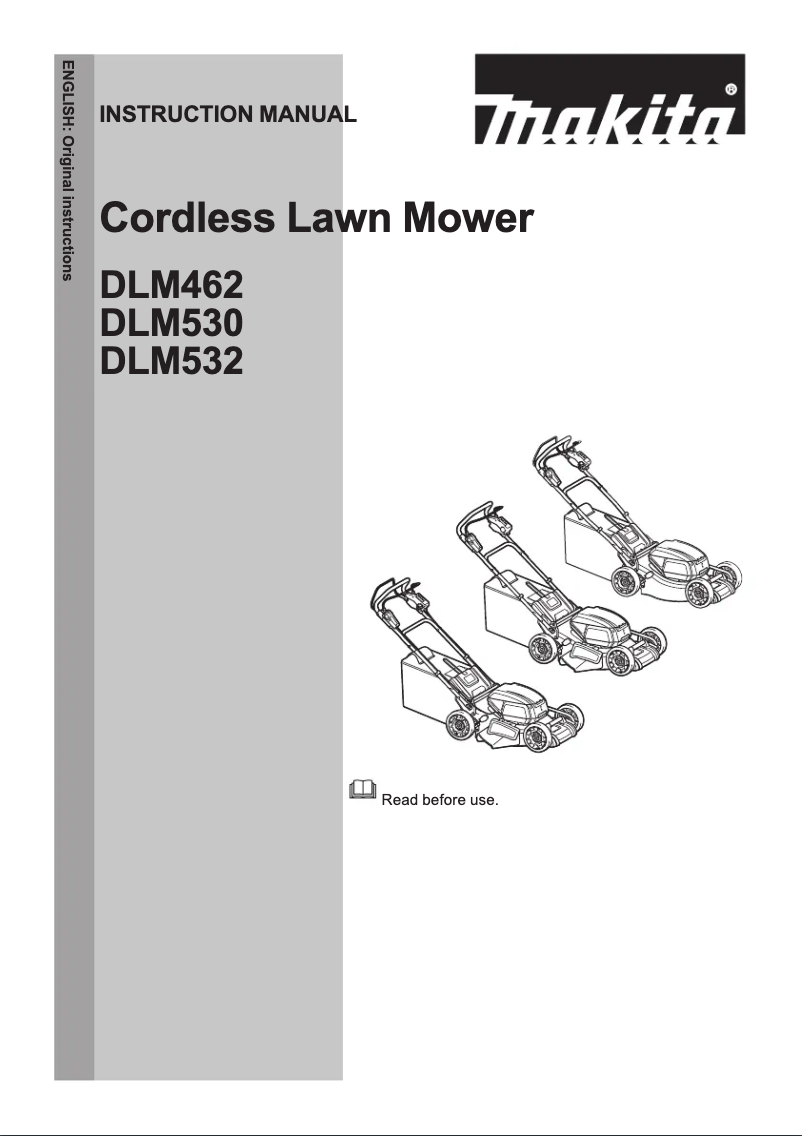Page 1 de la notice Manuel utilisateur Makita DLM530PG2