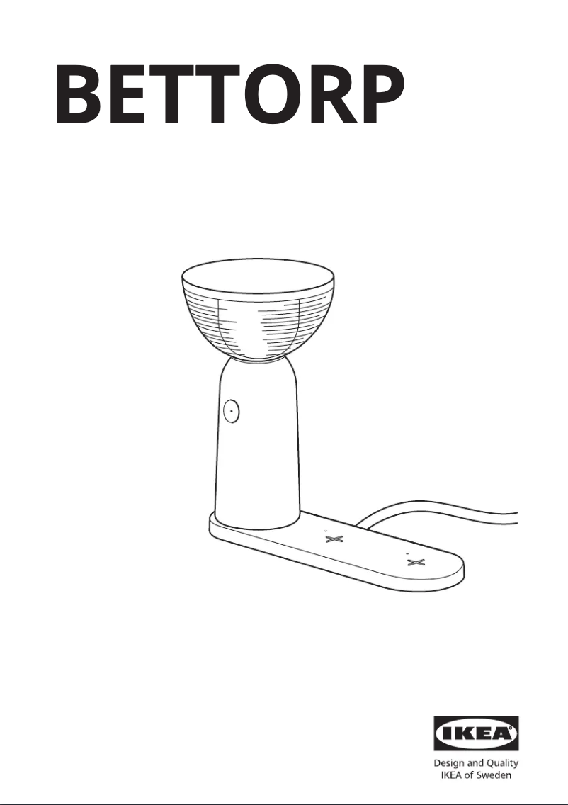 Page 1 de la notice Manuel utilisateur Ikea BETTORP 205.202.50