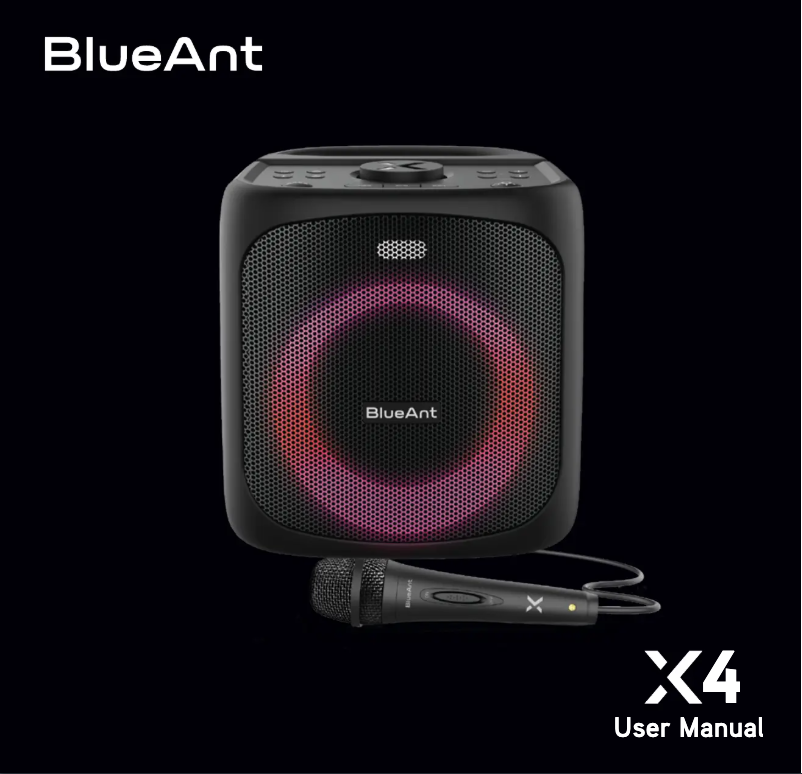 Page 1 de la notice Manuel utilisateur BlueAnt X4