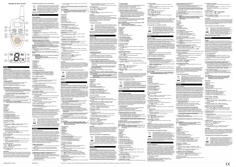 Página 1 del manual Manual de usuario Topcom RC-6411