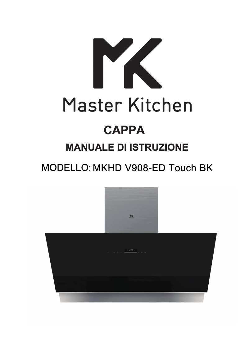 Page n°1 - Manuel utilisateur Master Kitchen MKHD V908-ED TOUCH BK
