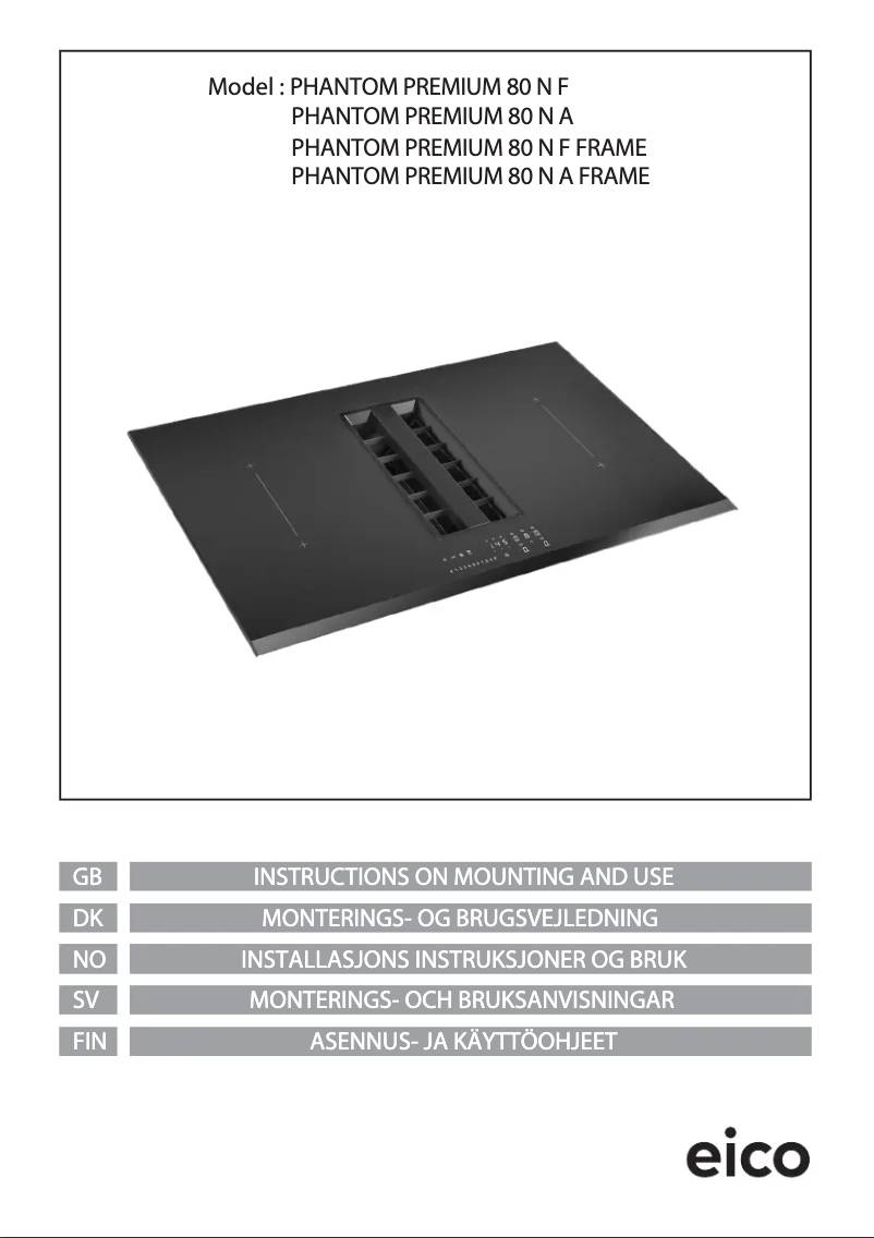 Page n°1 - Manuel utilisateur Eico Phantom Premium 80 N A