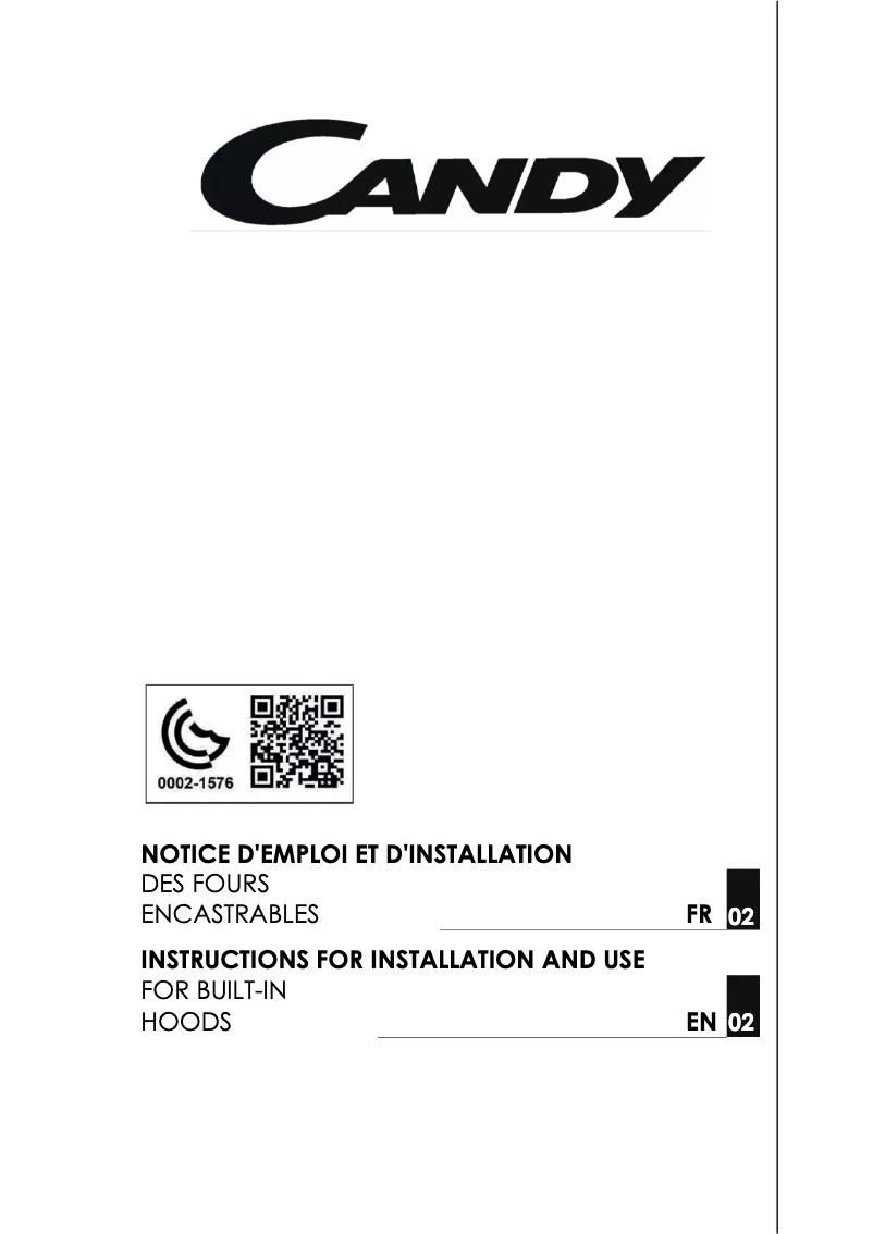 Page 1 de la notice Manuel utilisateur Candy FCS 245 X