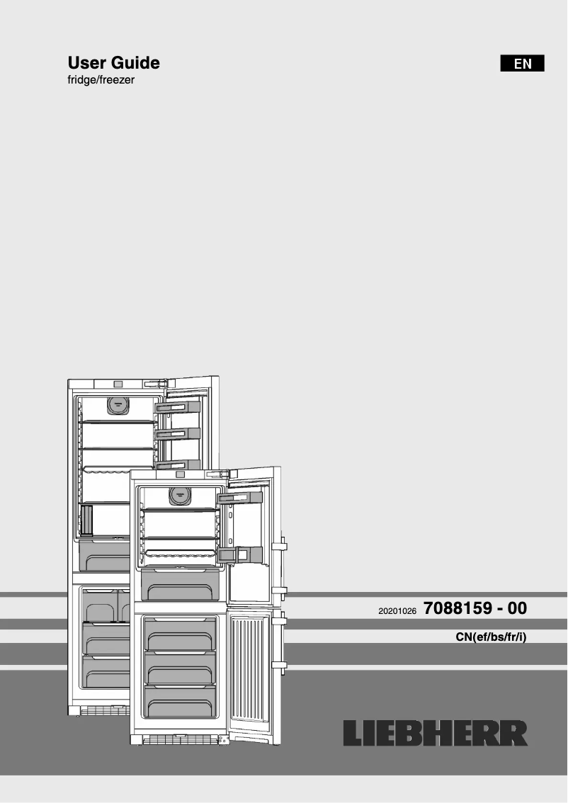Page 1 de la notice Manuel utilisateur Liebherr CNef 4735-21