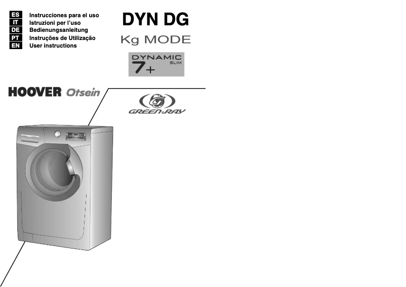Page n°1 - Manuel utilisateur Otsein-Hoover DYNS 7124DGL-37