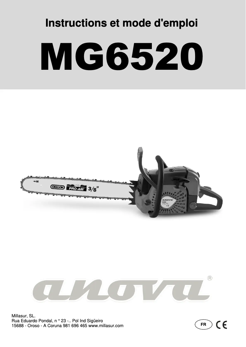 Imagen de la primera página del manual del dispositivo MG6520