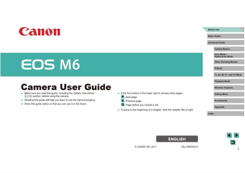 Página 1 del manual Manual de usuario Canon EOS M6