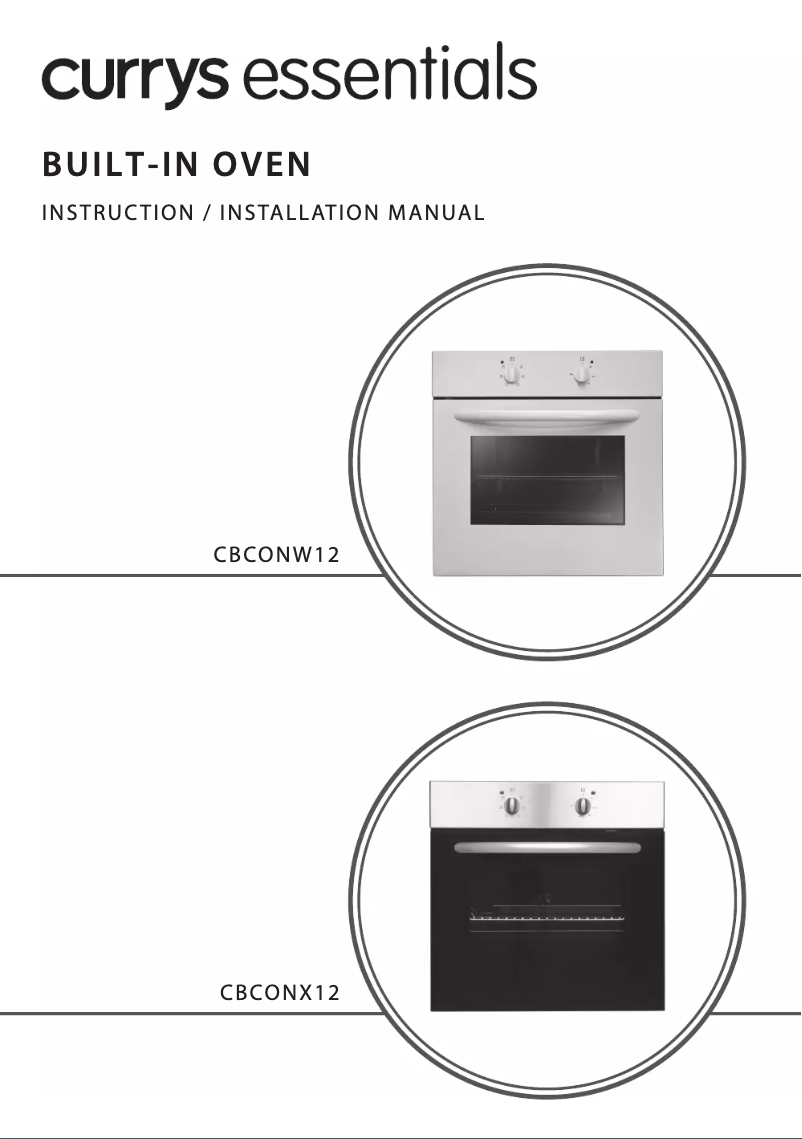 Page 1 de la notice Manuel utilisateur Currys Essentials CBC