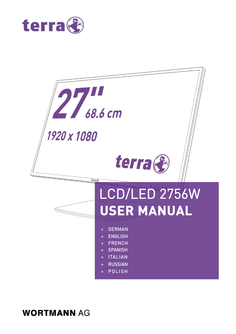 Page n°1 - Manuel utilisateur Wortmann AG Terra LCD 2756W V2