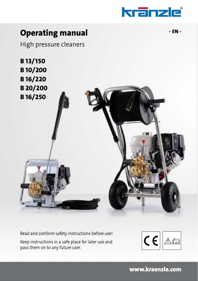 Image de la première page du manuel de l'appareil B 10/200