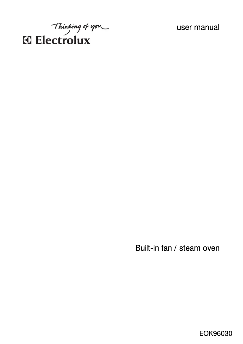 Imagen de la primera página del manual del dispositivo EOK 96030 X