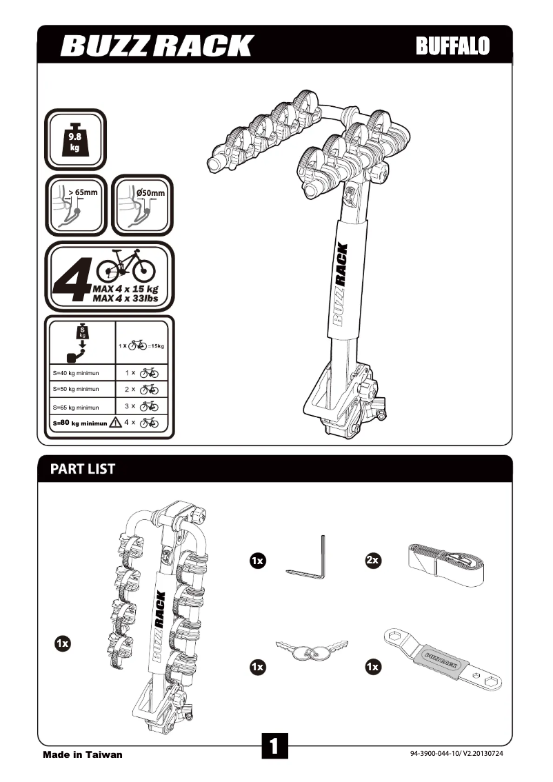 Image de la première page du manuel de l'appareil Buffalo 4