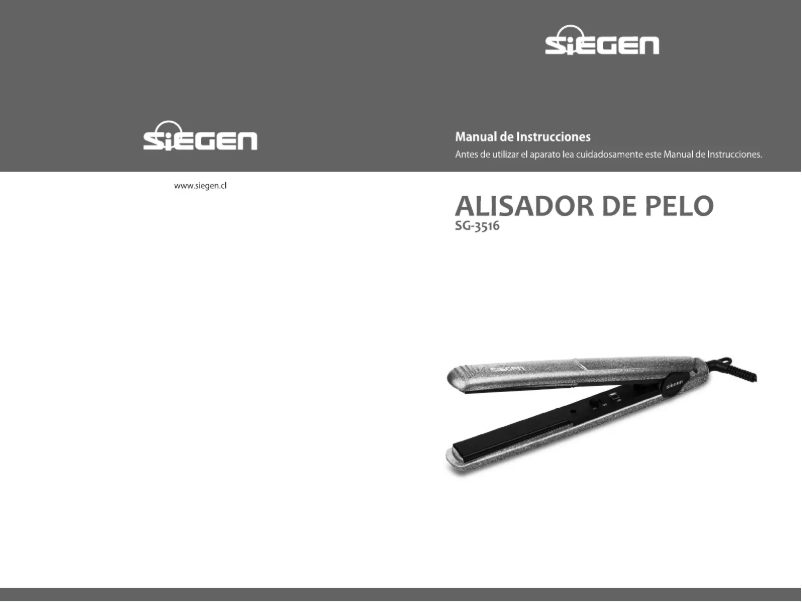 Page 1 de la notice Manuel utilisateur Siegen SG-3516
