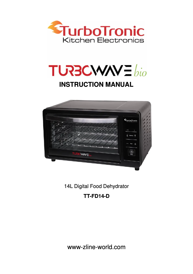 Page 1 de la notice Manuel utilisateur TurboTronic TurboWave Bio TT-FD14-D