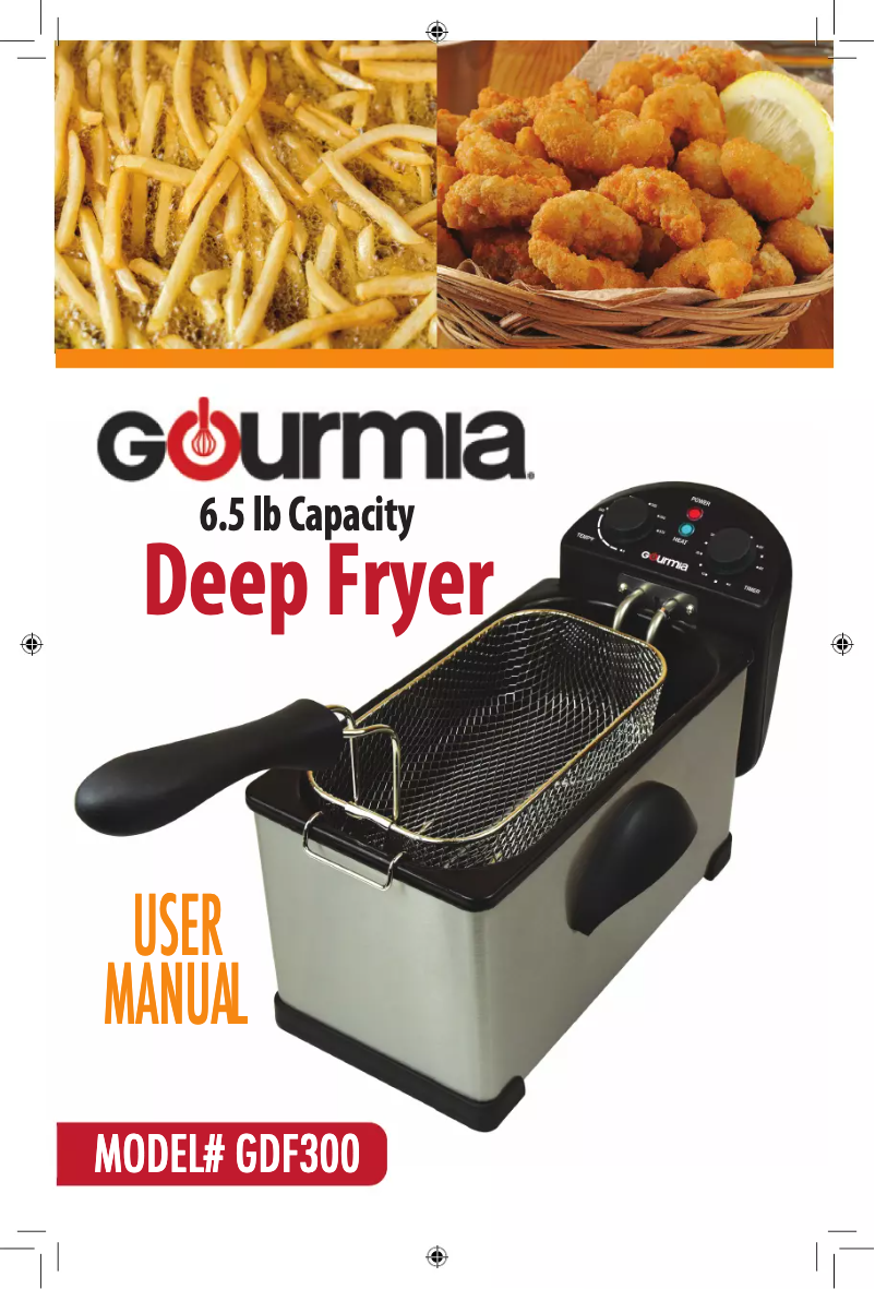 Page 1 de la notice Manuel utilisateur Gourmia GDF300