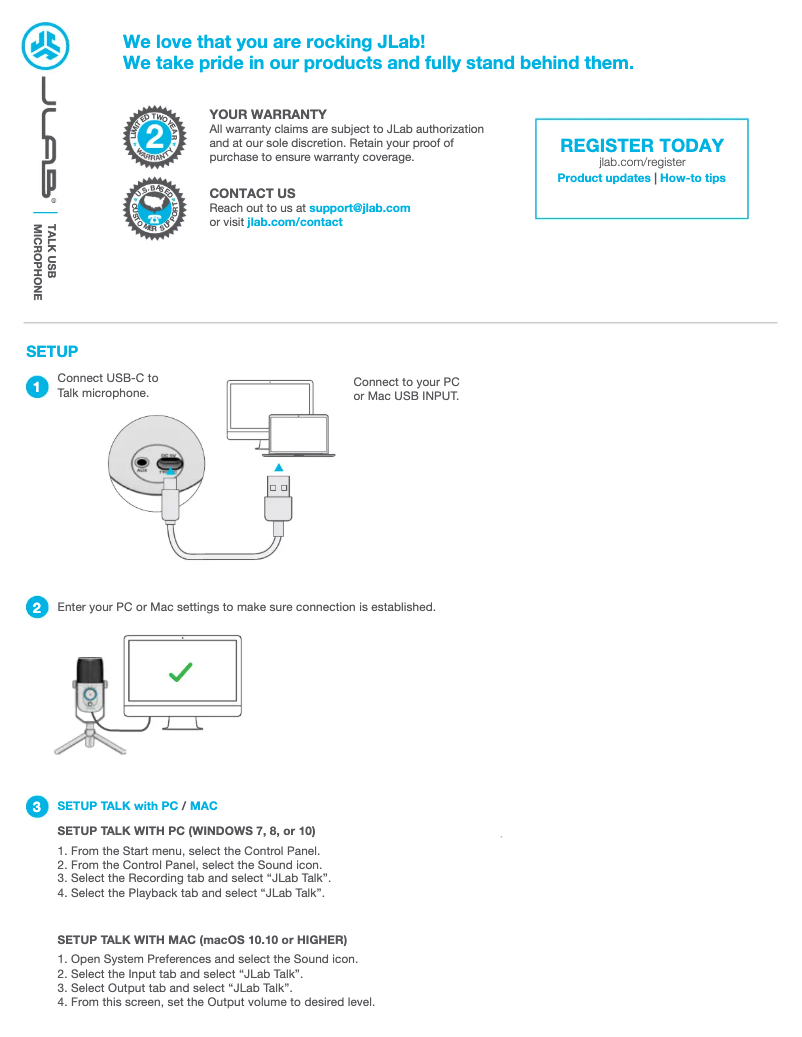 Image de la première page du manuel de l'appareil Talk