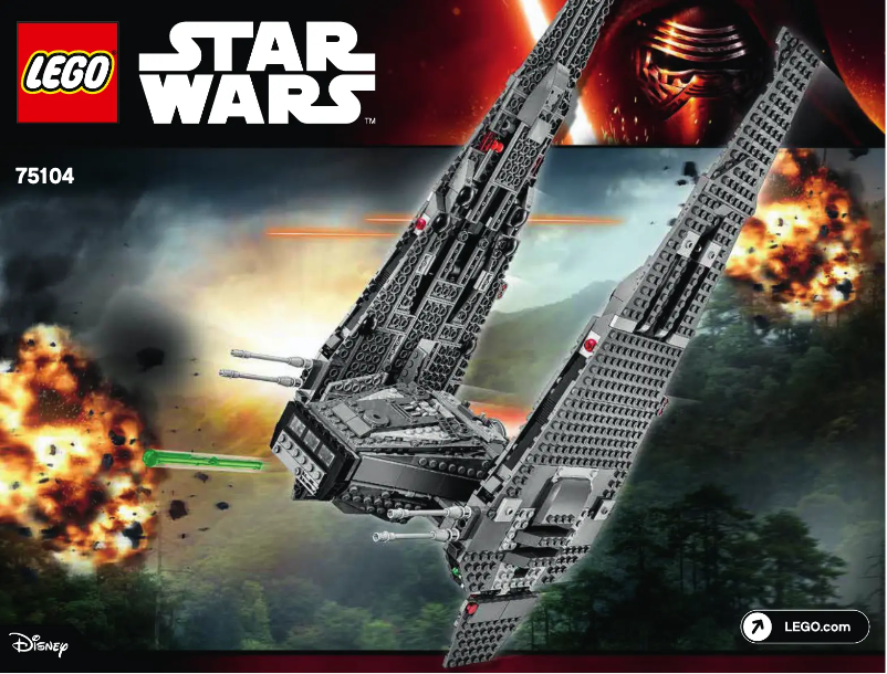 Page 1 de la notice Manuel utilisateur Lego Star Wars 75104