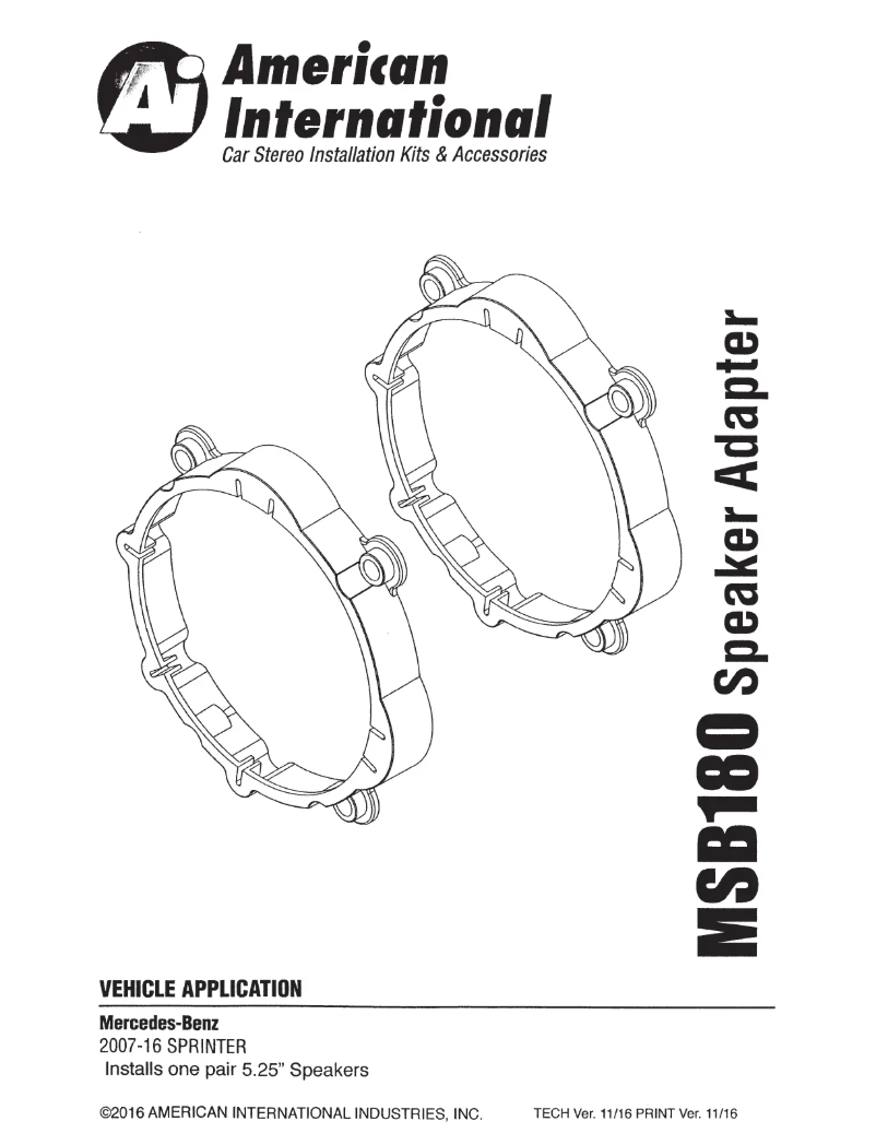 Page 1 de la notice Manuel utilisateur American International MSB180