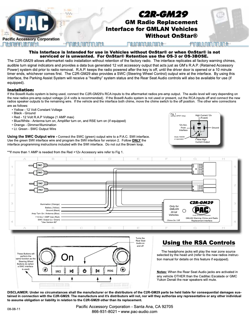 Página 1 del manual Manual de usuario PAC C2R-GM29