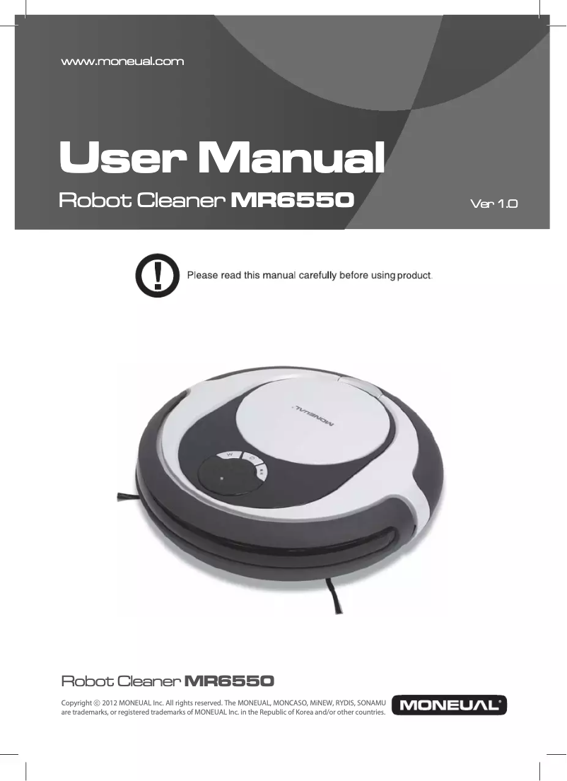 Image de la première page du manuel de l'appareil MR6550