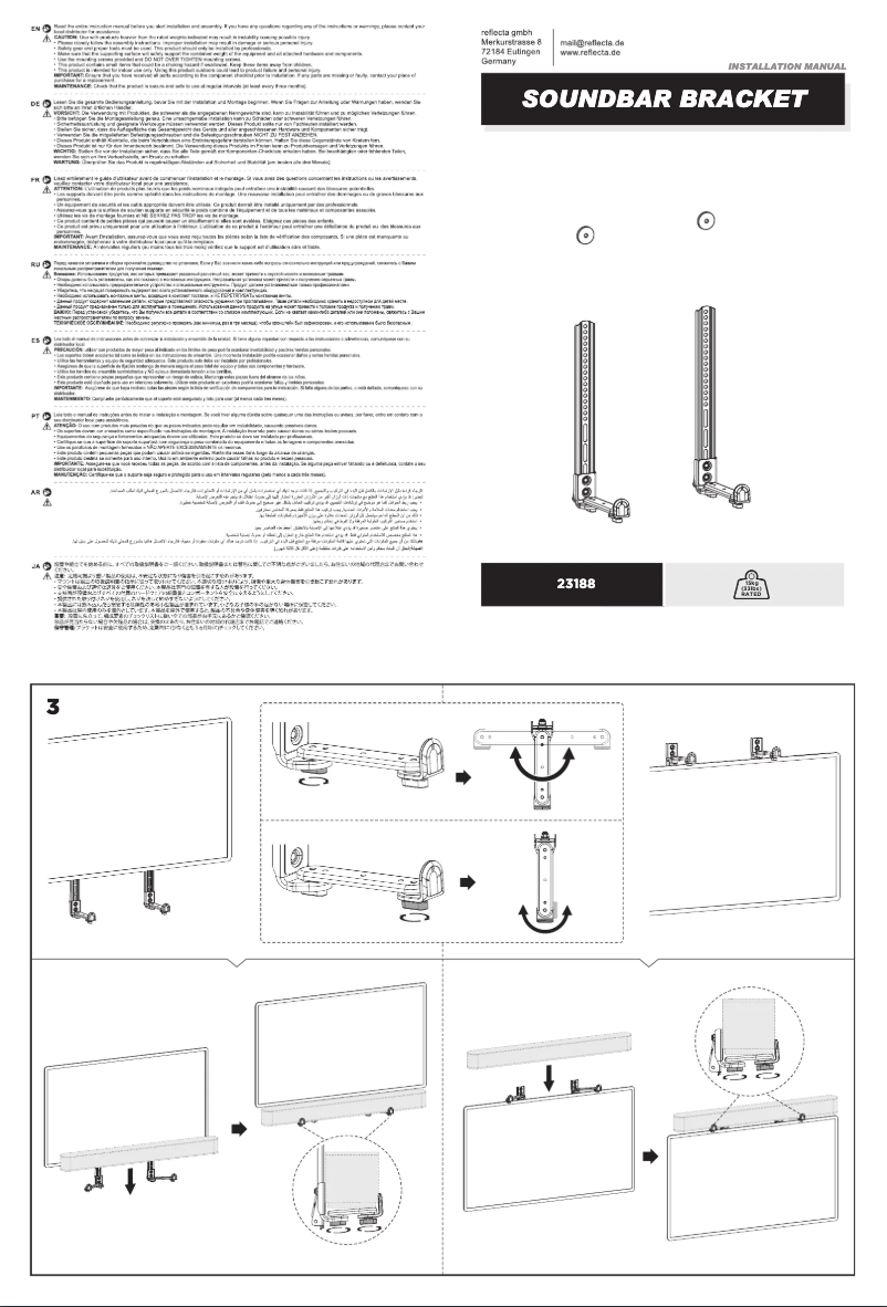 Page n°1 - Manuel utilisateur Reflecta SBH114