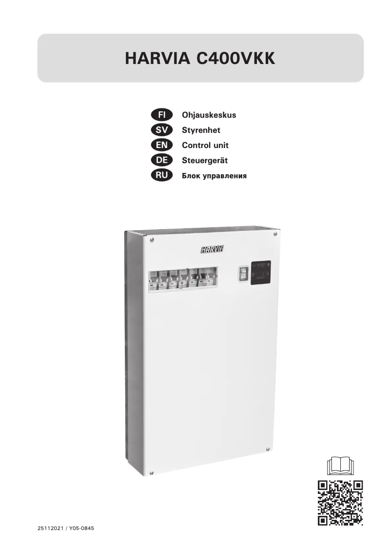 Page n°1 - Manuel utilisateur Harvia C400