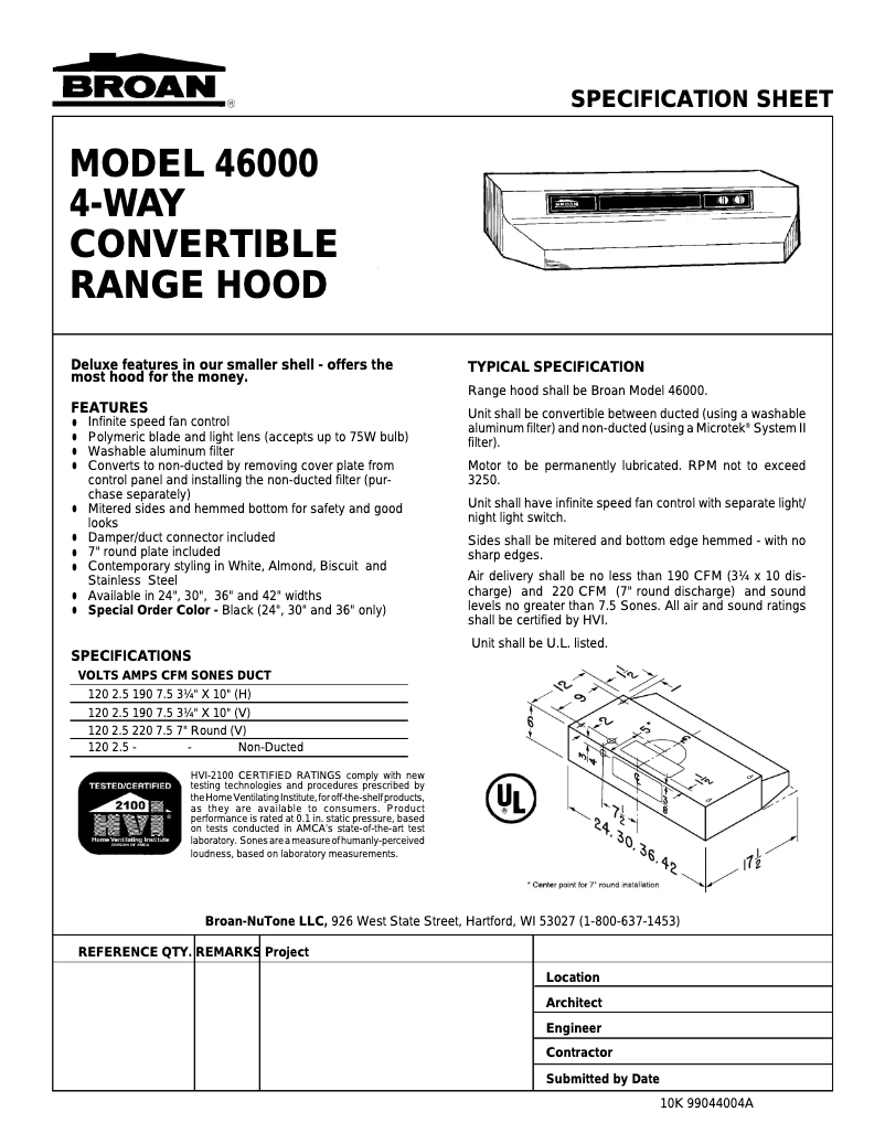 Imagen de la primera página del manual del dispositivo 464201