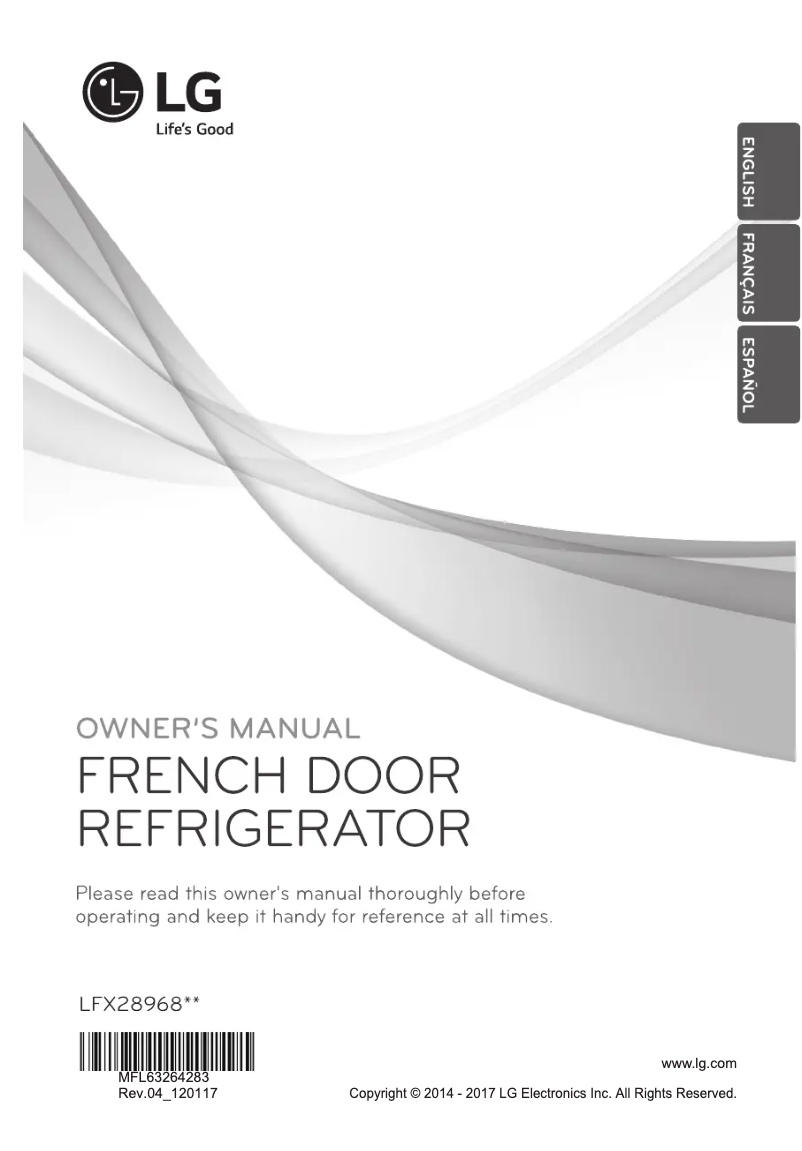 Page 1 de la notice Manuel utilisateur LG LFX28968SB