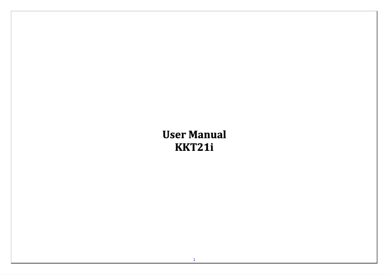 Page n°1 - Manuel utilisateur Lava KKT 21i